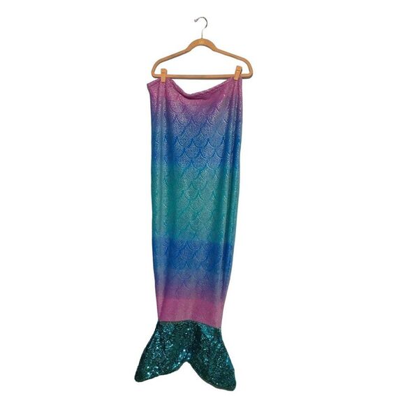 Mermaid Pink Blue Purple Green Wearable Blanket - Picture 1 of 6
